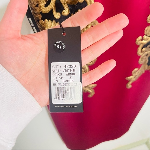 NEW Tadashi Shoji Milana Sequin Embroidered Neoprene Sheath Dress Cocktail Party - Picture 5 of 10